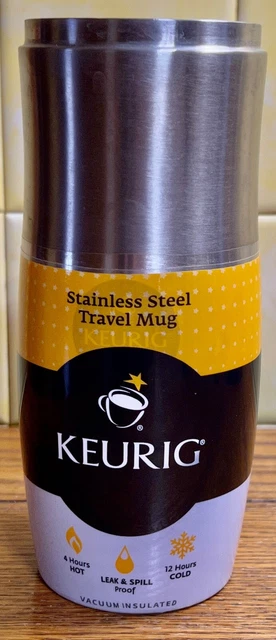 Keurig Stainless Steal Travel Mug - NEW