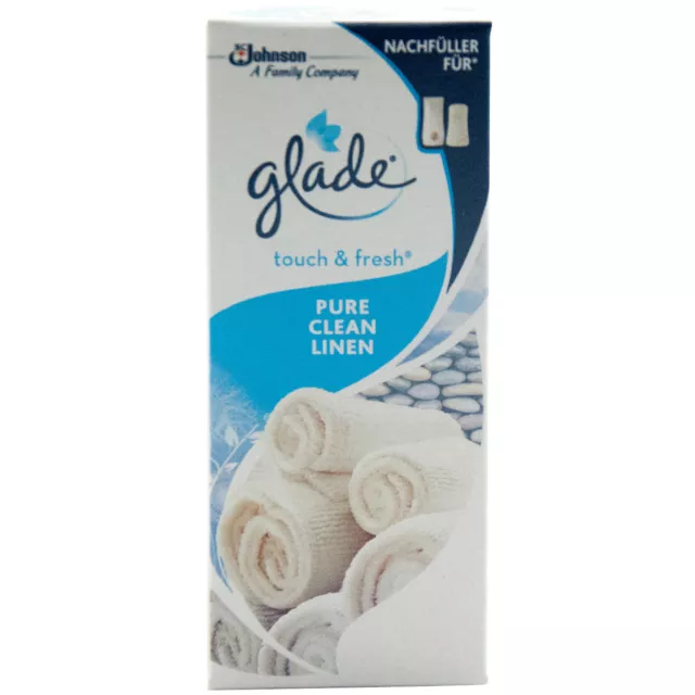 Glade Mini Pure Propre Linge Tactile & Fresh 1 X 10ml Recharge Raumspray
