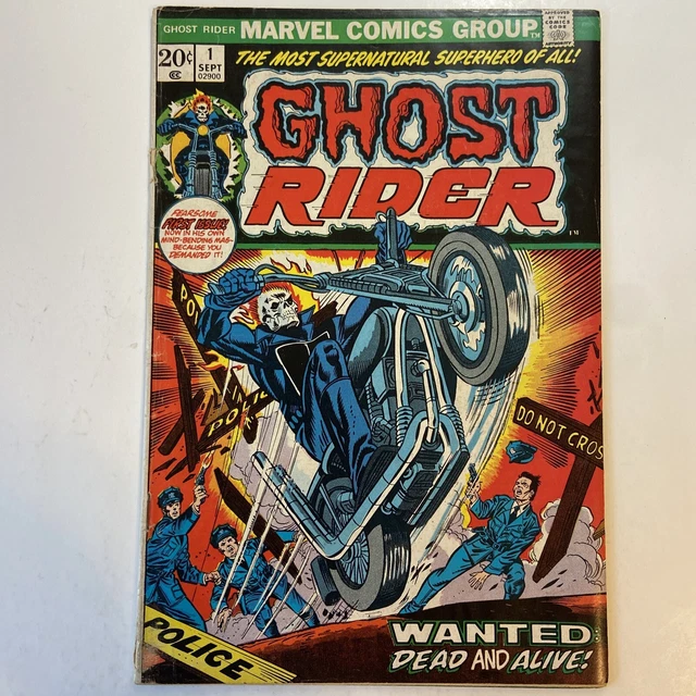 Ghost Rider 83 GHOST RIDER #1 (1973) First Series 1st Cameo of Daimon Hellstrom Son Of ...