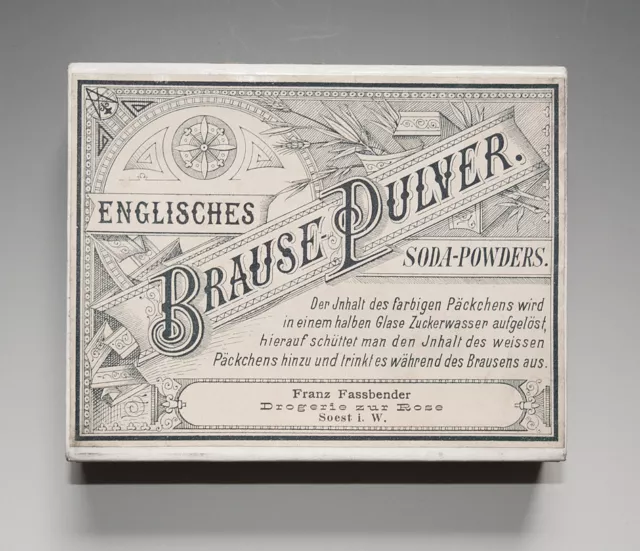 Packung ENGLISCHES BRAUSE PULVER um 1900