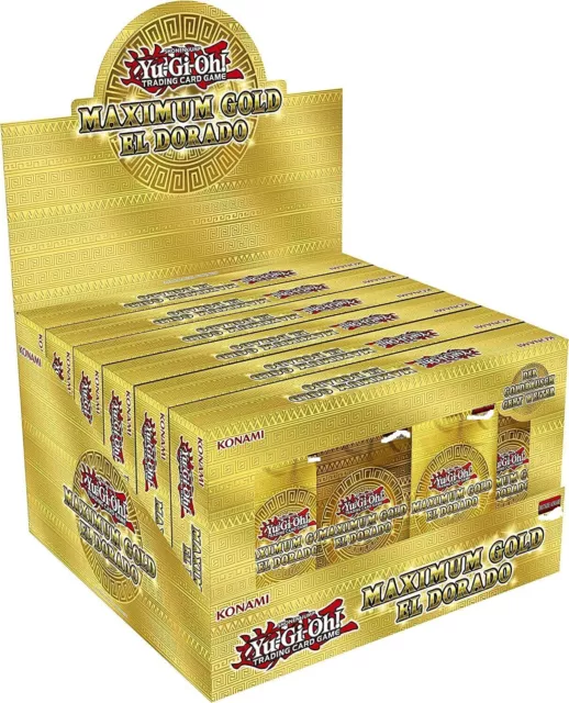 Yugioh Maximum Gold El Dorado display NUOVO & IMBALLO ORIGINALE ristampa tedesca Yu-Gi-Oh!