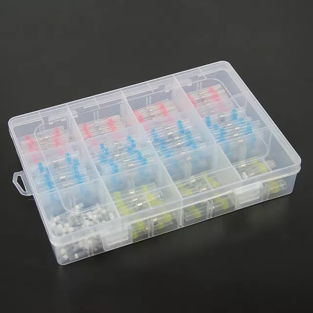 250PCS Waterproof Solder Seal Sleeve Heat Shrink Butt Wire Connectors Terminals