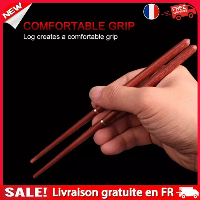 fr Folding Chopsticks Outdoor Camp Picnic Travel Portable Tableware (Coffee)