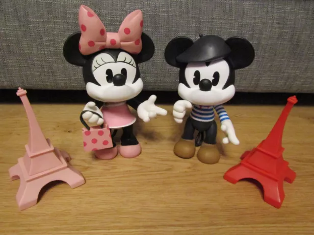 Figuras De Mouse Disney Mickey Y Minnie Con Torre Eiffel De Disneyland Paris