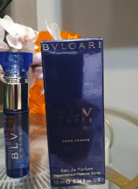 BULGARI BLV NOTTE BLV POUR Femme EDT 10ML PROFUMO DONNA RARO EUR