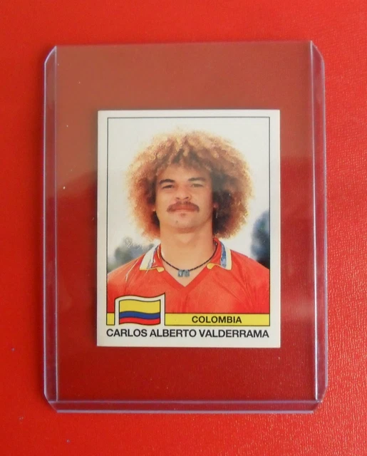 Autocollant Panini Carlos Valderrama Coupe Du Monde Italie 90