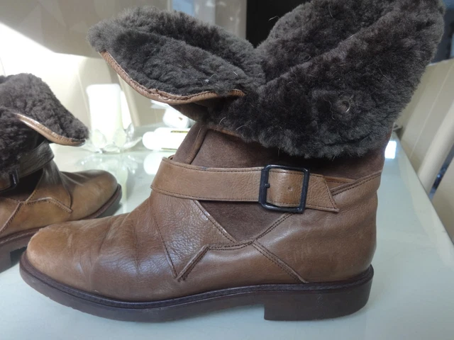 mens fur lined ankle boots uk