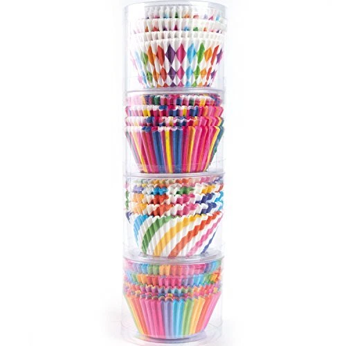 Cupcake Baking Paper Cups Muffin Cupcake Liners Colorful Rainbow