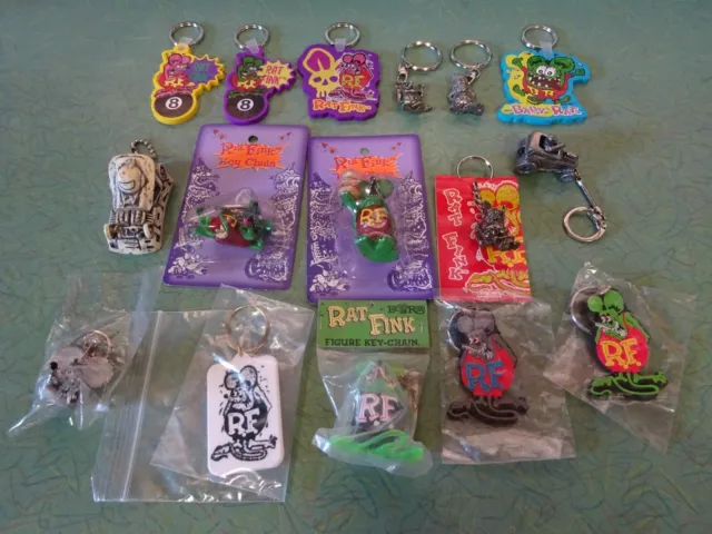 Rat Fink Ed "Big Daddy" Roth Keychain Collection Mooneyes Japan All Are New