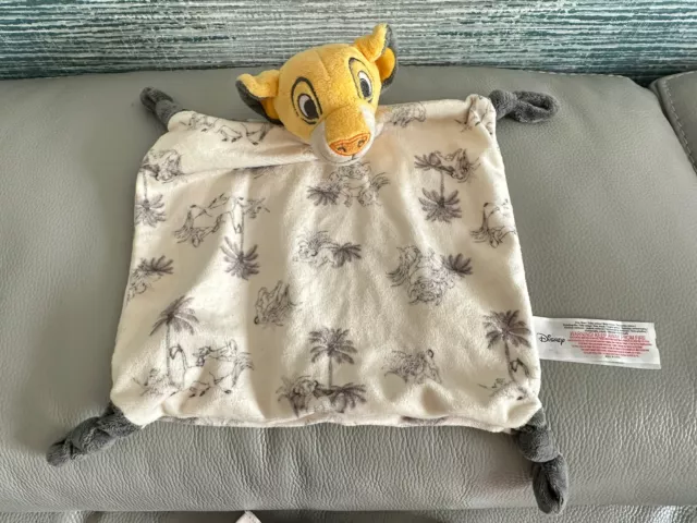 Primark Cream Simba Comforter Soft Toy Disney Lion King Blankie