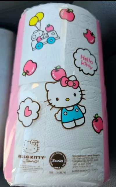 Hello Kitty 6 Rolls Soft 4 Ply 219 Sheets Per Roll Toilet Paper Tissue 2