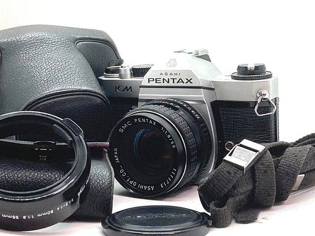 【 EXC+ 4 】 Pentax KM 35mm Caméra à Film Avec / Smc 55mm F1.8 Lentille De Japon #
