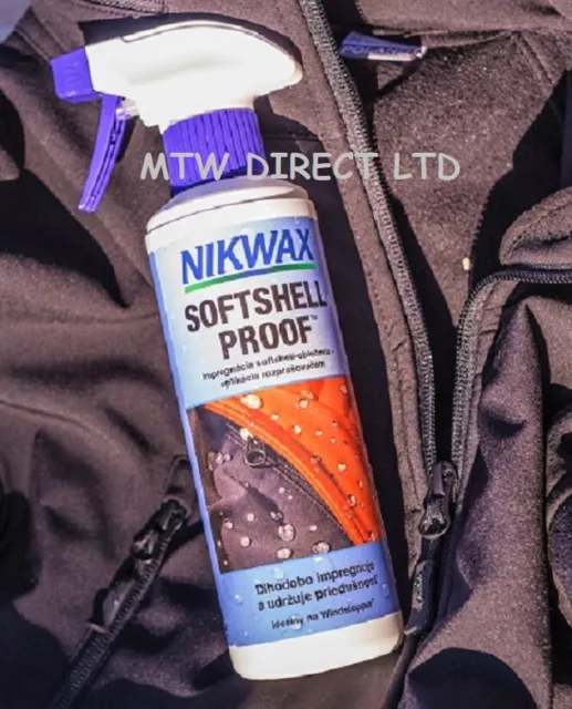 Nikwax Softshell Proof Spray On High Performance Waterproofing For Polyester