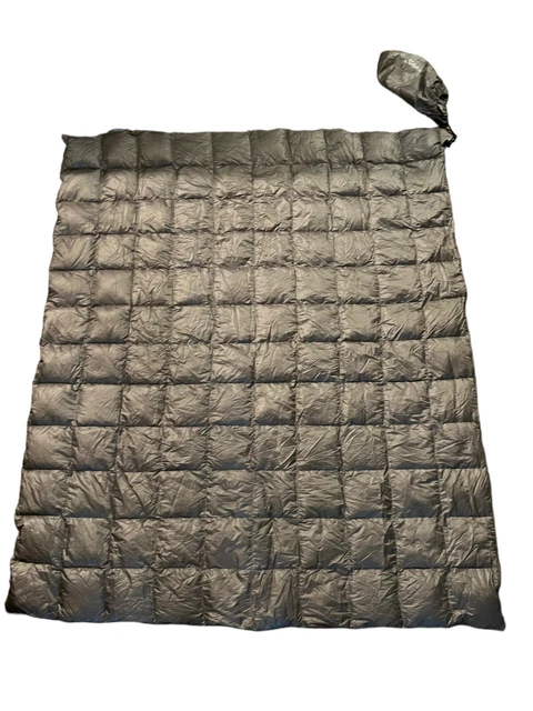 Eddie Bauer Home Super Lightweight Packable Gray Blanket Down? Primaloft? 48x58