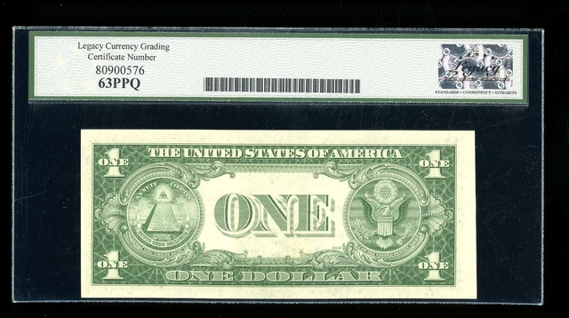 DBR 1935-E $1 Silver Fr. 1614 AH Block Legacy 63 PPQ Serial A10312740H 2