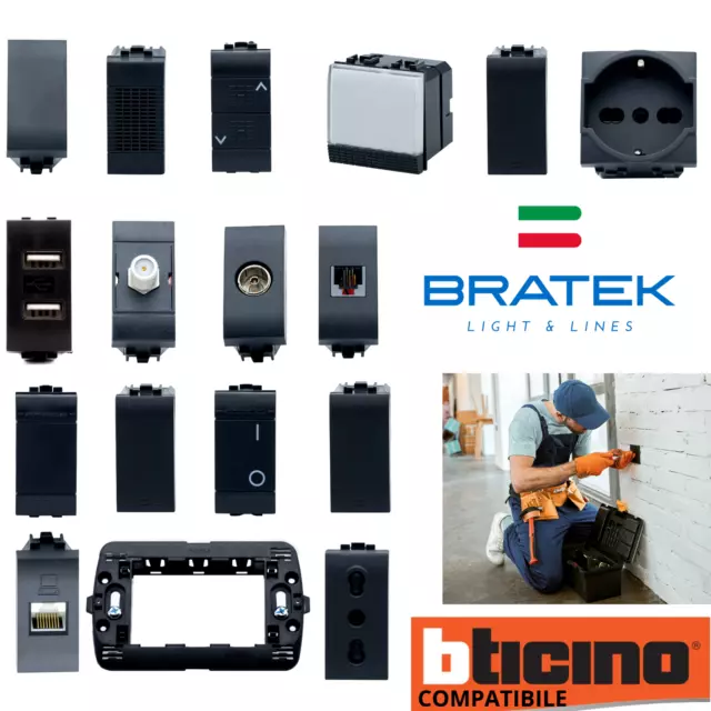 BTicino Living Classic COMMUTATORE Tapparelle Compatibile Marca Marlanvil 113662045597