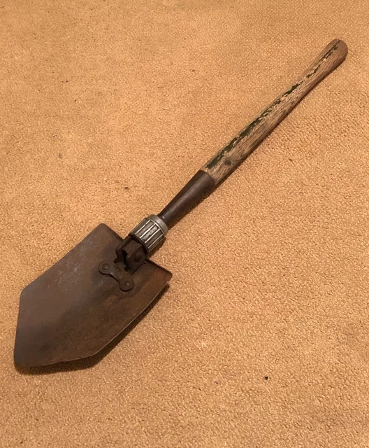 VINTAGE 1945 WWII World War 2 foxhole trench shovel (USA made) EUR 5,47 PicClick DE