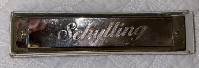 16-hole HARMONICA silver color kids adults instrument music - Schylling