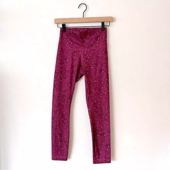 Lululemon High Times Pant Full-On Luxtreme in Paradise Geo Regal Plum Size 4