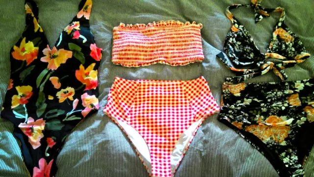 Seafolly Cupshe Size Large 14-16 ladies swimwear bulk lot x 3 bikini one piece