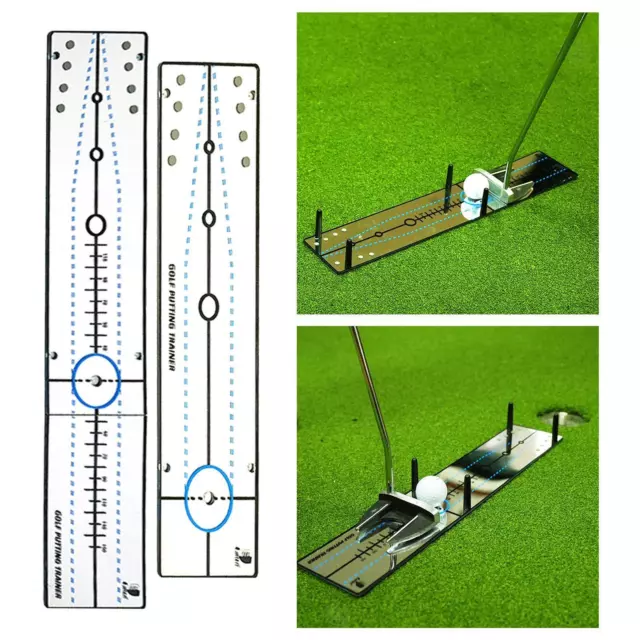 Golf Putting Alignment Mirror Portable Golf Swing Golf Putting Training Aid