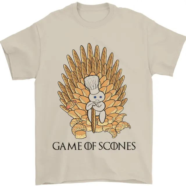 Game of Scones Funny Baker T-shirt da uomo 100% cotone