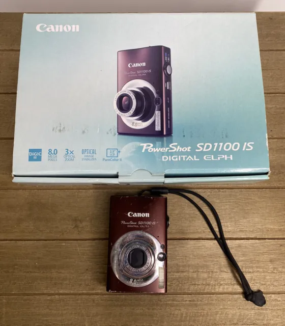 Canon PowerShot SD1100 IS Digital ELPH 8.0MP 3x Digital Camera - Brown