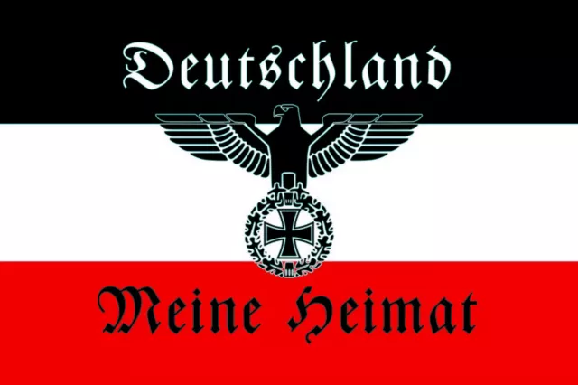 Blechschild 30x20cm gewölbt Deutschland Meine Heimat Deko Geschenk Schild