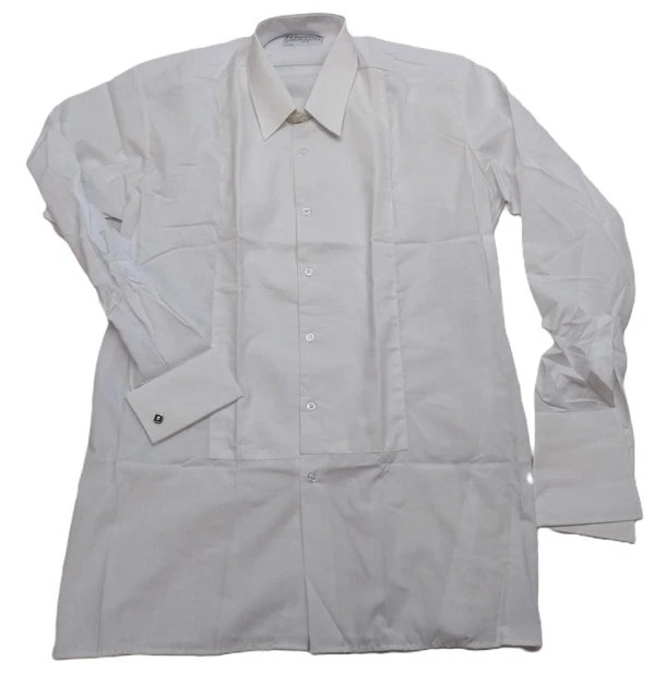 marcella shirt mess dress White Marcella Dress Shirt with T&A Collar and Double Cuffs