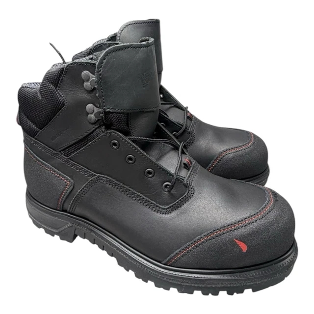 Work Boot Styles RED WING BRNR XP 2400 Work Boots Mens 12 EE Wide Black Waterproof ...