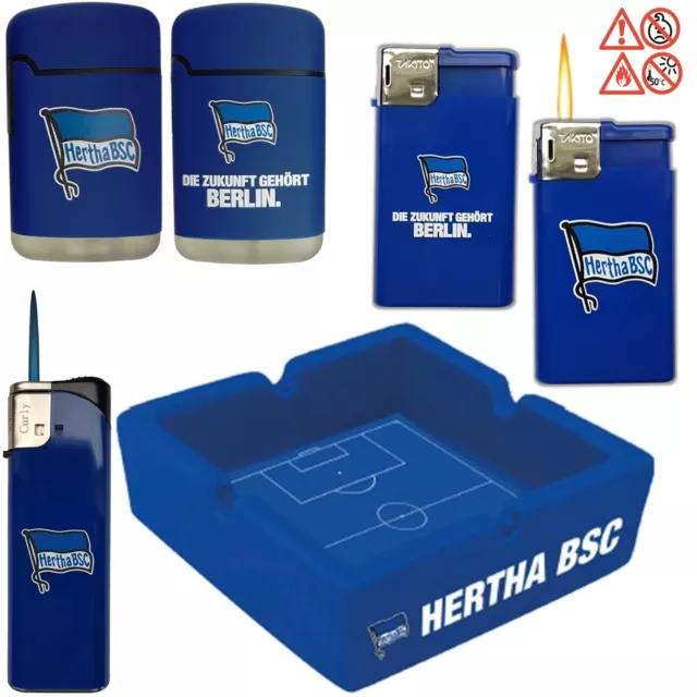 Feuerzeug Aschenbecher Hertha BSC Berlin Rubber Laser Turbo Jet V 2.0 Ascher BSC