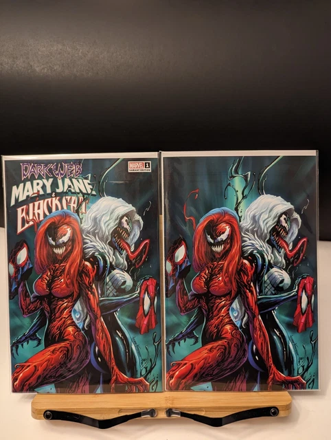 Dark Web MARY JANE & BLACK CAT #1 TYLER KIRKHAM Trade Dress & Virgin Variant Set