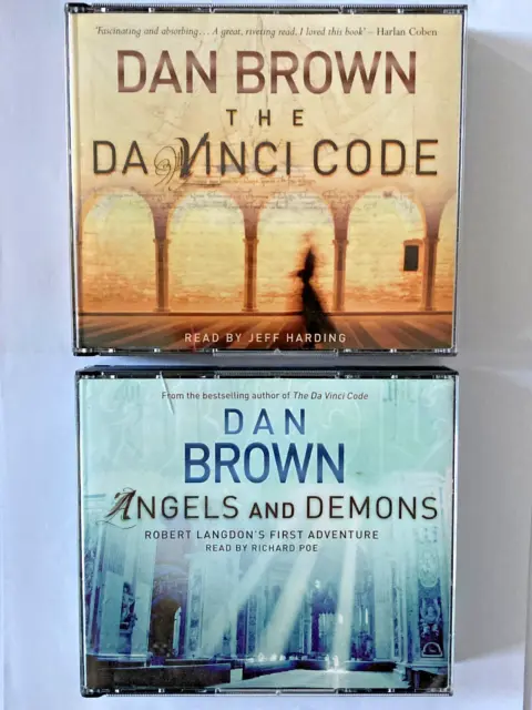 Audio CD Book Dan Brown Da Vinci Code & Angels and Demons ( 11 CD total)