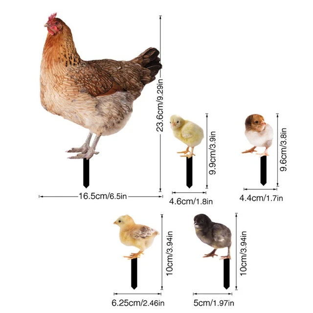 Garten Deko Schildstangen Außendekoration Acryl Acryl Schild Huhn