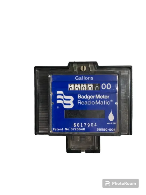 Badger 58550-004 Meter Read-o-Matic, remote water register counter, new in box.