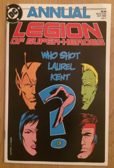 DC Legion Of Super-Heroes Annual #1 Comic Book Oct 1985 Laurel Kent High Grade?