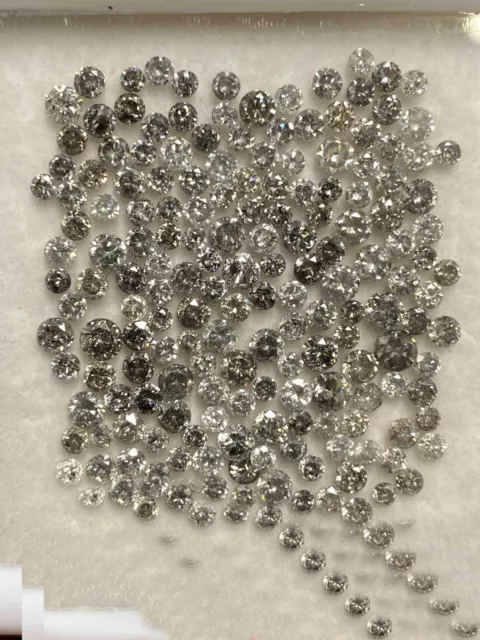 Sel Poivre Naturel Diamant 2 Pièces 1.5MM Mini Rond - Neuf Acheteur Essai Liste