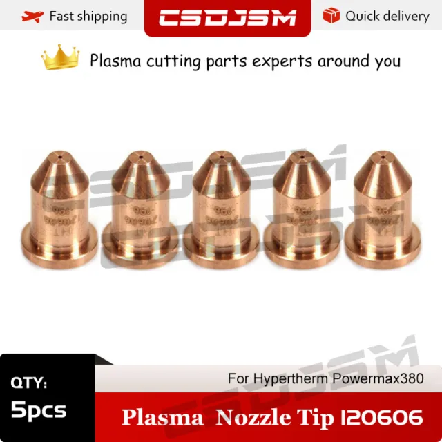 CSDJSM 5pcs 120606 Nozzle For Hypertherm Powermax600 PAC123T/M CNC Torch