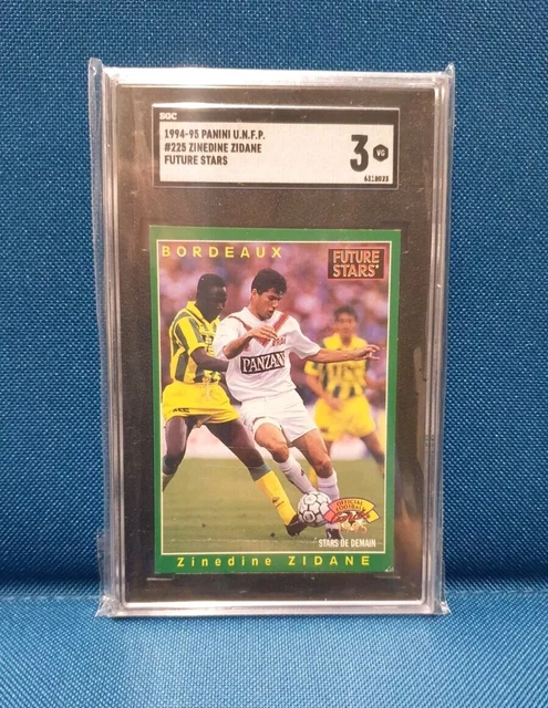 ZINEDINE ZIDANE 1994 Bordeaux & France French Issue Panini