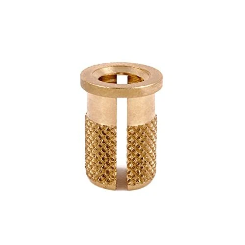 Threaded Insert for Plastic Flanged Brass Thread Inserts M6-1.0 Pack of 25