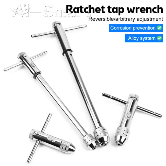 Engineers Ratchet T Tap Wrench Holder M3-M12 Metric Imperial Thread Bolt Screw