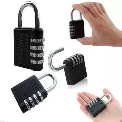 Code Lock Suitcase Travel Luggage 3 Digit Combination Reset Padlock Backpack 2