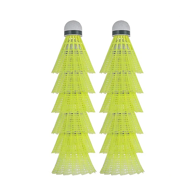 12Pcs Nylon Badminton Birdies Luminous Badminton Badminton Birdies Badminto G4P1