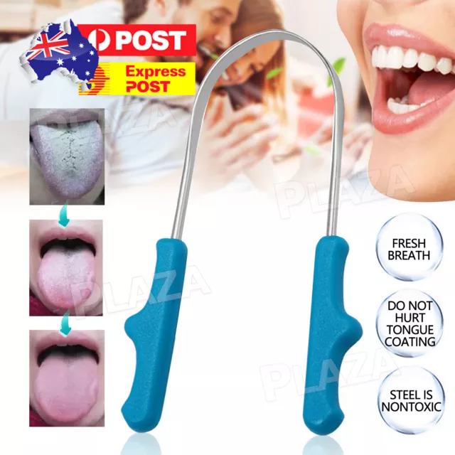 Scraper Breath Bad Pure dental care oral tounge cleaner Stainless Steel tongue