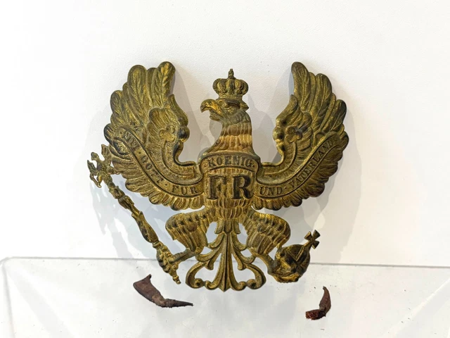 Médaillon Porte-bonheur Militaire WW1 - Double Face, 25 Mm, Métal Doré, Occasion