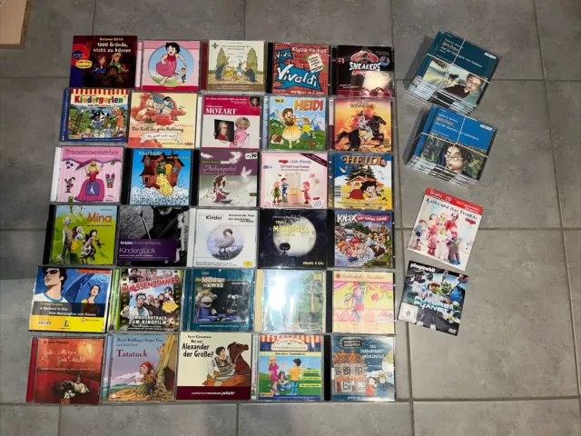 73x Stück Kinder CDs Lieder  Geschichten Hörbuch - CD Sammlung - Siehe Fotos  P7