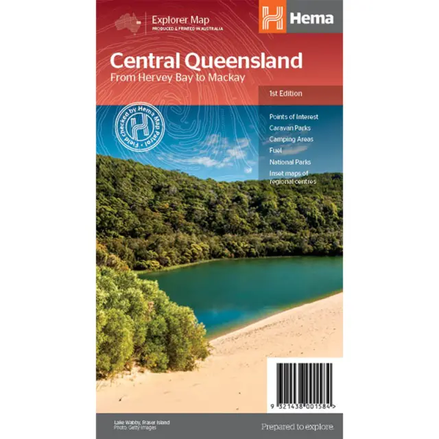 Hema Explorer Map Central Queensland Map From Hervey Bay to Mackay 1st Edition