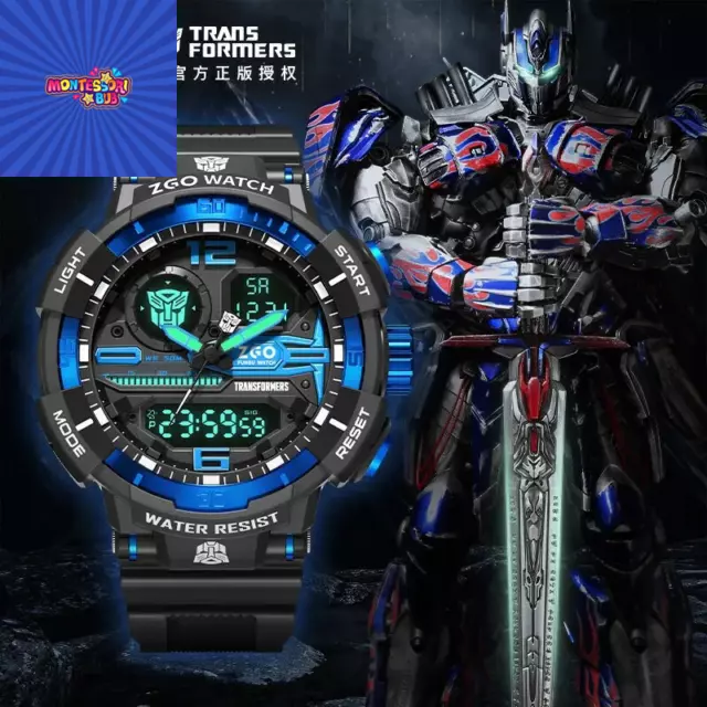 Optimus Transformers Joint Watch Sports Waterproof Electronic Prime Mechanical