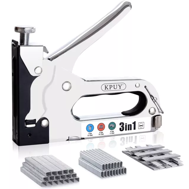 TOOLZILLA® 3-in-1 Classic Heavy Duty Staple Gun & Selection Pack