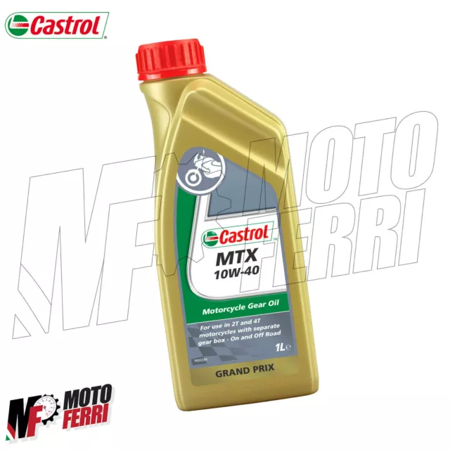 1 Litro Castrol Mtx 10W-40 Frizione A Bagno D'olio Ingranaggi Per Moto 2T 4T 2